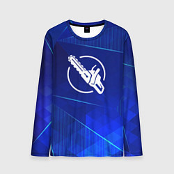 Лонгслив мужской Chainsaw Man blue poly, цвет: 3D-принт