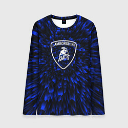 Мужской лонгслив Lamborghini blue energy