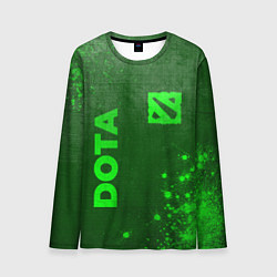 Лонгслив мужской Dota - green gradient вертикально, цвет: 3D-принт