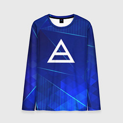 Мужской лонгслив Thirty Seconds to Mars blue poly