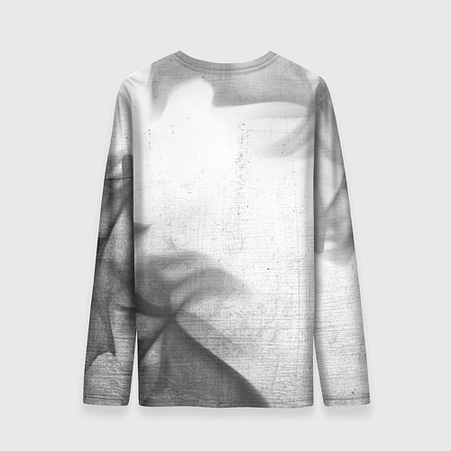 Мужской лонгслив PUBG - white gradient вертикально / 3D-принт – фото 2