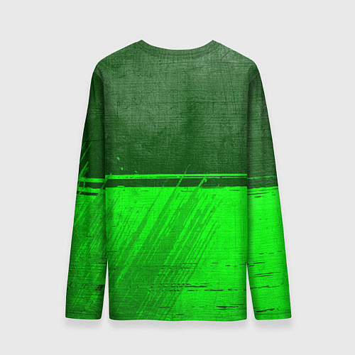 Мужской лонгслив Dota - green gradient посередине / 3D-принт – фото 2