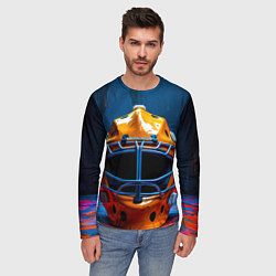 Лонгслив мужской Маска голкипера, цвет: 3D-принт — фото 2