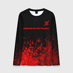 Мужской лонгслив Darling in the FranXX - red gradient посередине