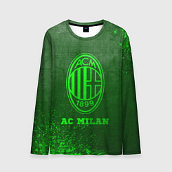 Мужской лонгслив AC Milan - green gradient