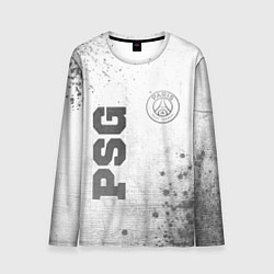 Лонгслив мужской PSG - white gradient вертикально, цвет: 3D-принт