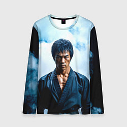 Лонгслив мужской Брюс Ли в дыму, цвет: 3D-принт