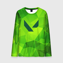 Лонгслив мужской Valorant green poly, цвет: 3D-принт