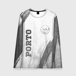 Лонгслив мужской Porto - white gradient вертикально, цвет: 3D-принт