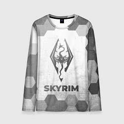 Мужской лонгслив Skyrim - white gradient
