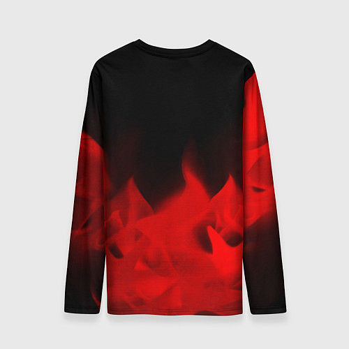 Мужской лонгслив Opel - red gradient посередине / 3D-принт – фото 2