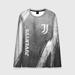 Лонгслив мужской Juventus - grey gradient вертикально, цвет: 3D-принт