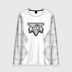 Лонгслив мужской GTA white poly, цвет: 3D-принт