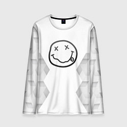 Мужской лонгслив Nirvana white poly