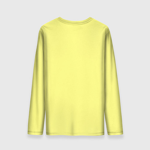 Мужской лонгслив Сливочно жёлтый цвет / 3D-принт – фото 2