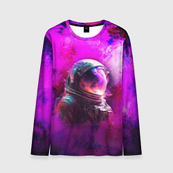 Лонгслив мужской Космонавт красочный, цвет: 3D-принт