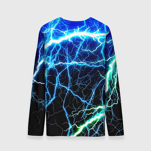 Мужской лонгслив Monster energy electro / 3D-принт – фото 2