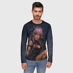 Лонгслив мужской Ситлали со звездами - Genshin Impact, цвет: 3D-принт — фото 2