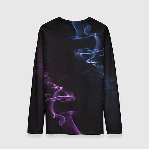 Мужской лонгслив Color black blue pink / 3D-принт – фото 2