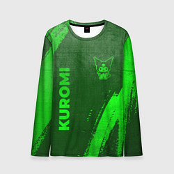 Лонгслив мужской Kuromi - green gradient вертикально, цвет: 3D-принт
