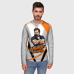 Лонгслив мужской Сила нигилизма Фридрих Ницше, цвет: 3D-принт — фото 2