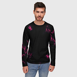 Лонгслив мужской The color is pink, цвет: 3D-принт — фото 2