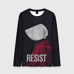 Лонгслив мужской Сопротивляться - Рассказ служанки, цвет: 3D-принт