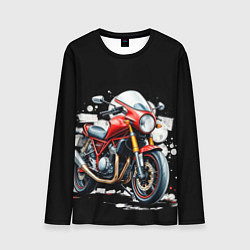 Лонгслив мужской Red Moto, цвет: 3D-принт