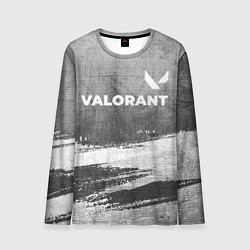 Лонгслив мужской Valorant - grey gradient посередине, цвет: 3D-принт