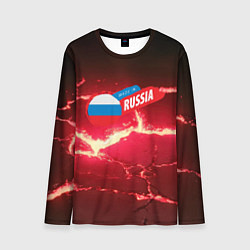 Лонгслив мужской Russia красные плиты, цвет: 3D-принт