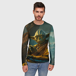 Лонгслив мужской Мудрец Йода, цвет: 3D-принт — фото 2