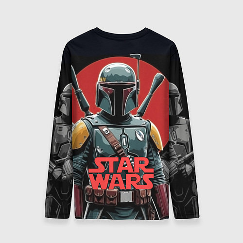 Мужской лонгслив Boba Fett звездные войны / 3D-принт – фото 2