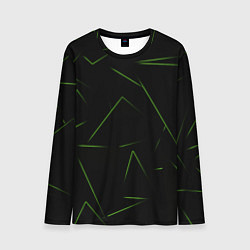 Мужской лонгслив Color green line
