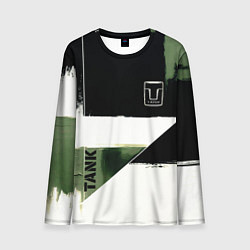 Лонгслив мужской Tank логотип машины, цвет: 3D-принт