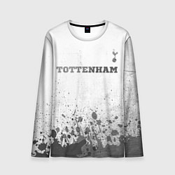 Мужской лонгслив Tottenham - white gradient посередине