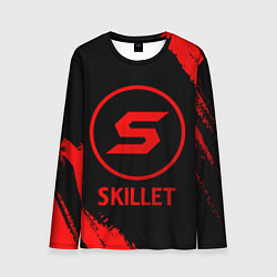 Мужской лонгслив Skillet - red gradient