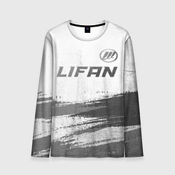Мужской лонгслив Lifan - white gradient посередине