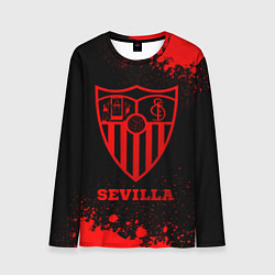 Лонгслив мужской Sevilla - red gradient, цвет: 3D-принт