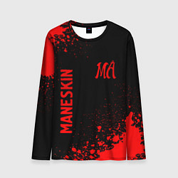 Лонгслив мужской Maneskin - red gradient вертикально, цвет: 3D-принт