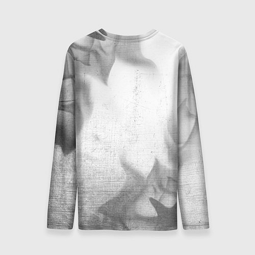 Мужской лонгслив Tesla - white gradient / 3D-принт – фото 2