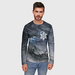 Лонгслив мужской Символика Белобога - оберег, цвет: 3D-принт — фото 2