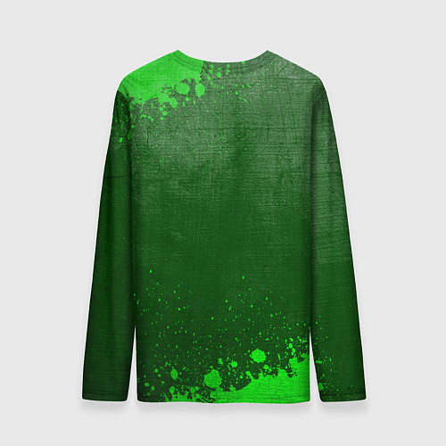 Мужской лонгслив Land Rover - green gradient / 3D-принт – фото 2
