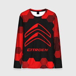 Мужской лонгслив Citroen - red gradient