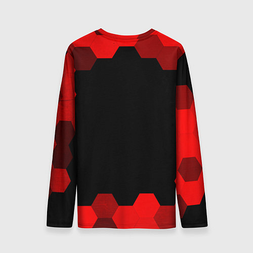 Мужской лонгслив Citroen - red gradient / 3D-принт – фото 2