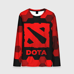 Лонгслив мужской Dota - red gradient, цвет: 3D-принт