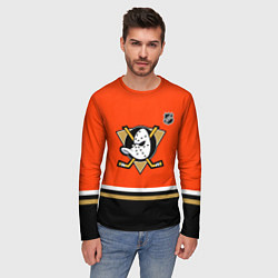 Лонгслив мужской Анахайм Дакс хоккей, цвет: 3D-принт — фото 2