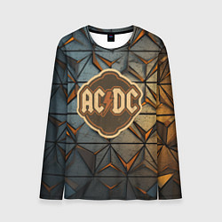 Мужской лонгслив ACDC винтажный логотип