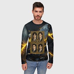 Лонгслив мужской Astro в золотой рамке, цвет: 3D-принт — фото 2