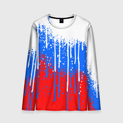 Лонгслив мужской Патриот - флаг, цвет: 3D-принт