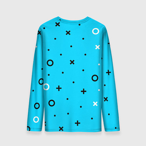 Мужской лонгслив Билли Айлиш из разноцветной мозаики / 3D-принт – фото 2